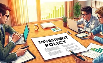 Maintain a written investment policy statement
