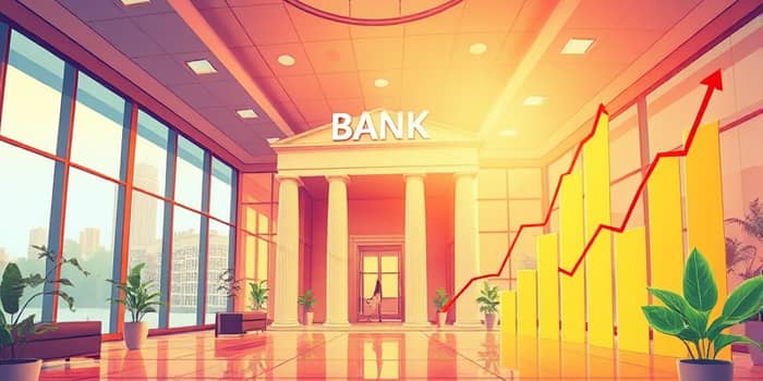 Financials recover with improved lending margins