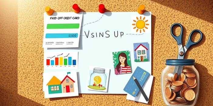 Create a debt-free vision board for daily inspiration